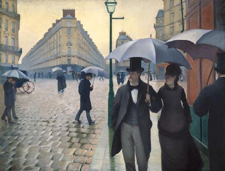 Gustave Caillebotte Paris Street Rainy Day Germany oil painting art